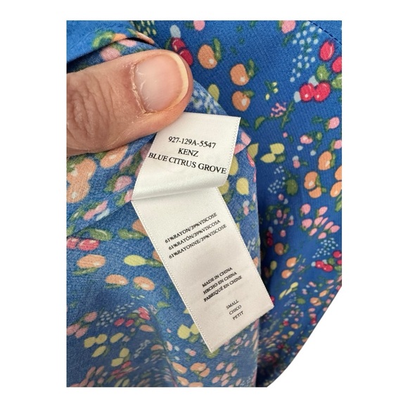 RAILS | $238 Kenz Midi Dress in Blue Citrus Grove, Size Small - Picture 12 of 15